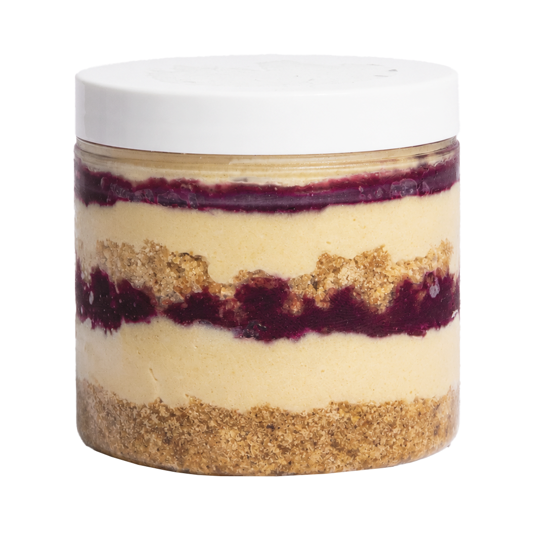 Cheesecake de Zarzamora Cuchareable (Sin Lácteos)
