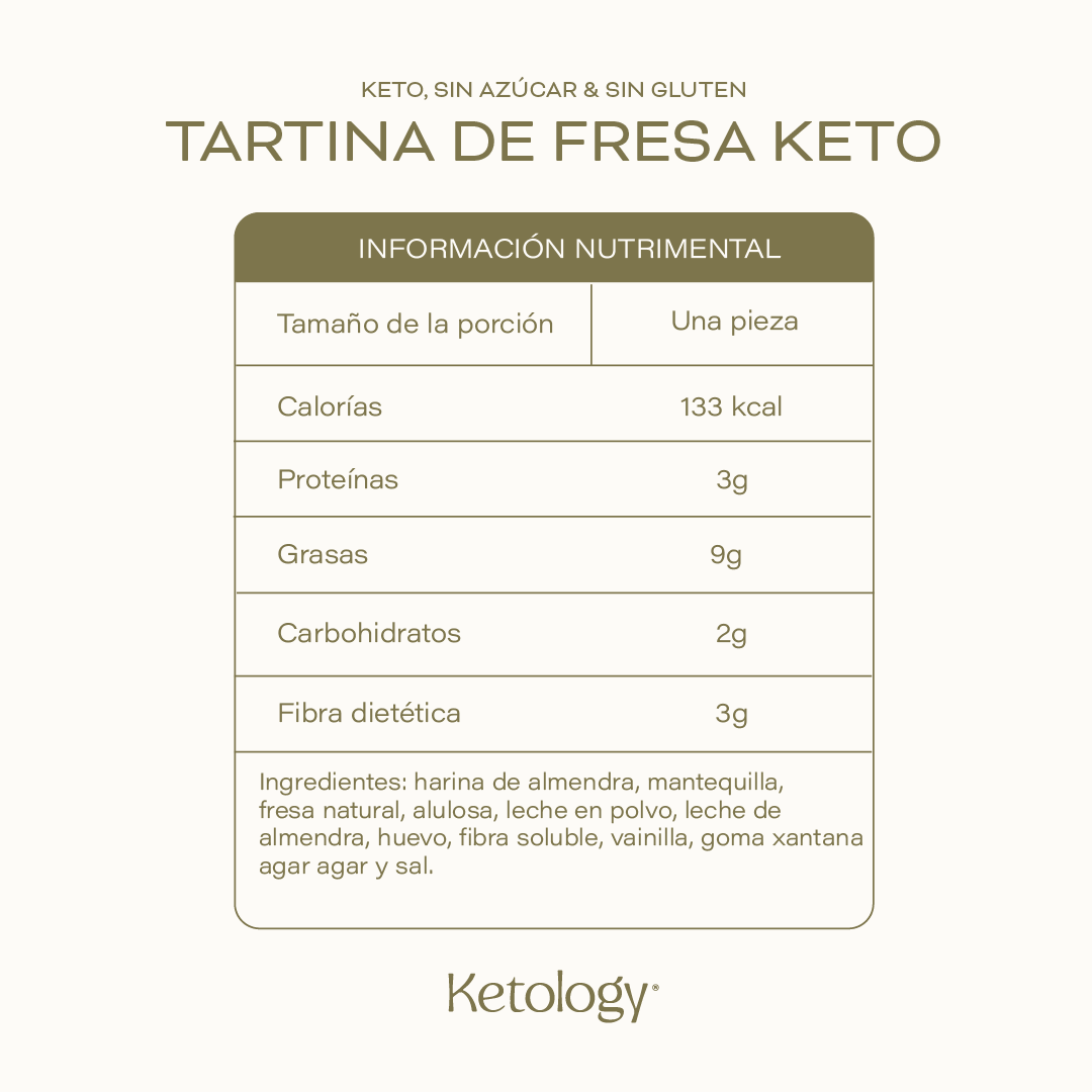 Tartina de Fresa Keto