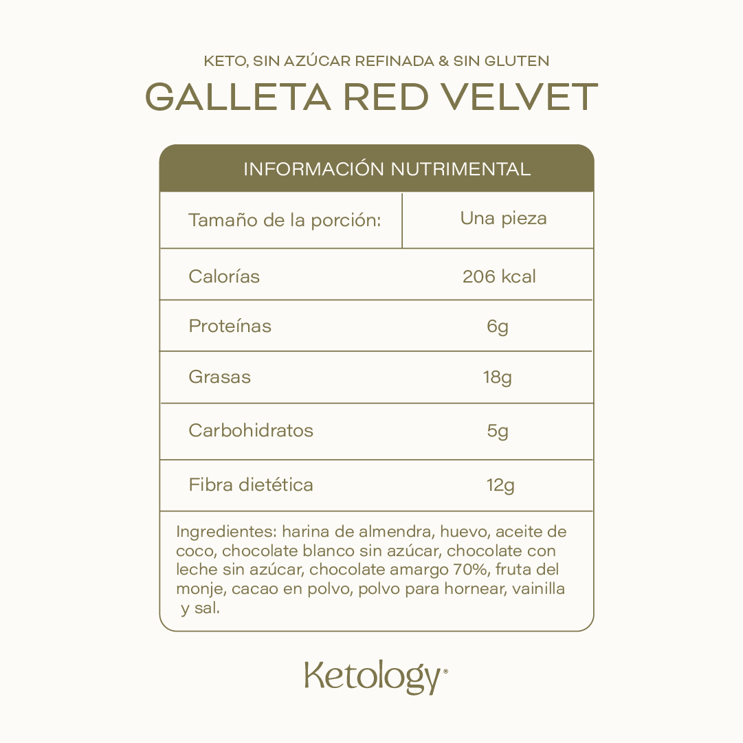 Galleta Red Velvet Keto