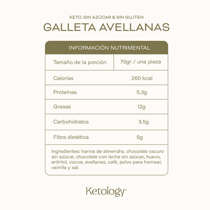 Galleta de Avellanas Keto