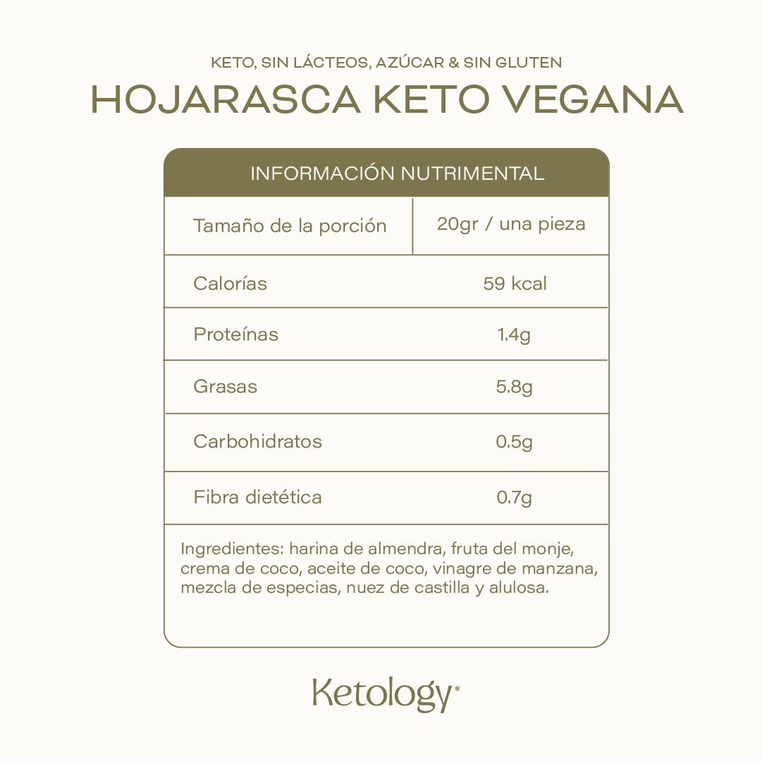 Hojarascas Keto Veganas