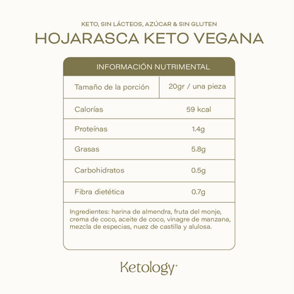 Hojarascas Keto Veganas