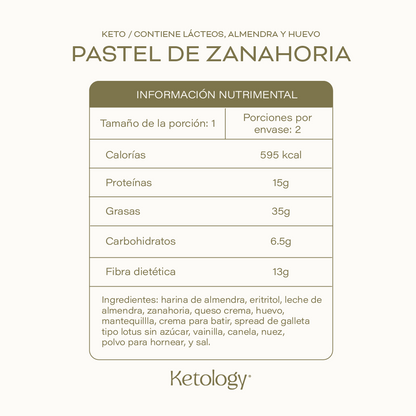 Pastel de Zanahoria Keto