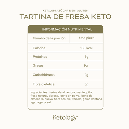 Tartina de Fresa Keto