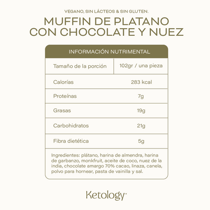Muffin de Platano Vegano