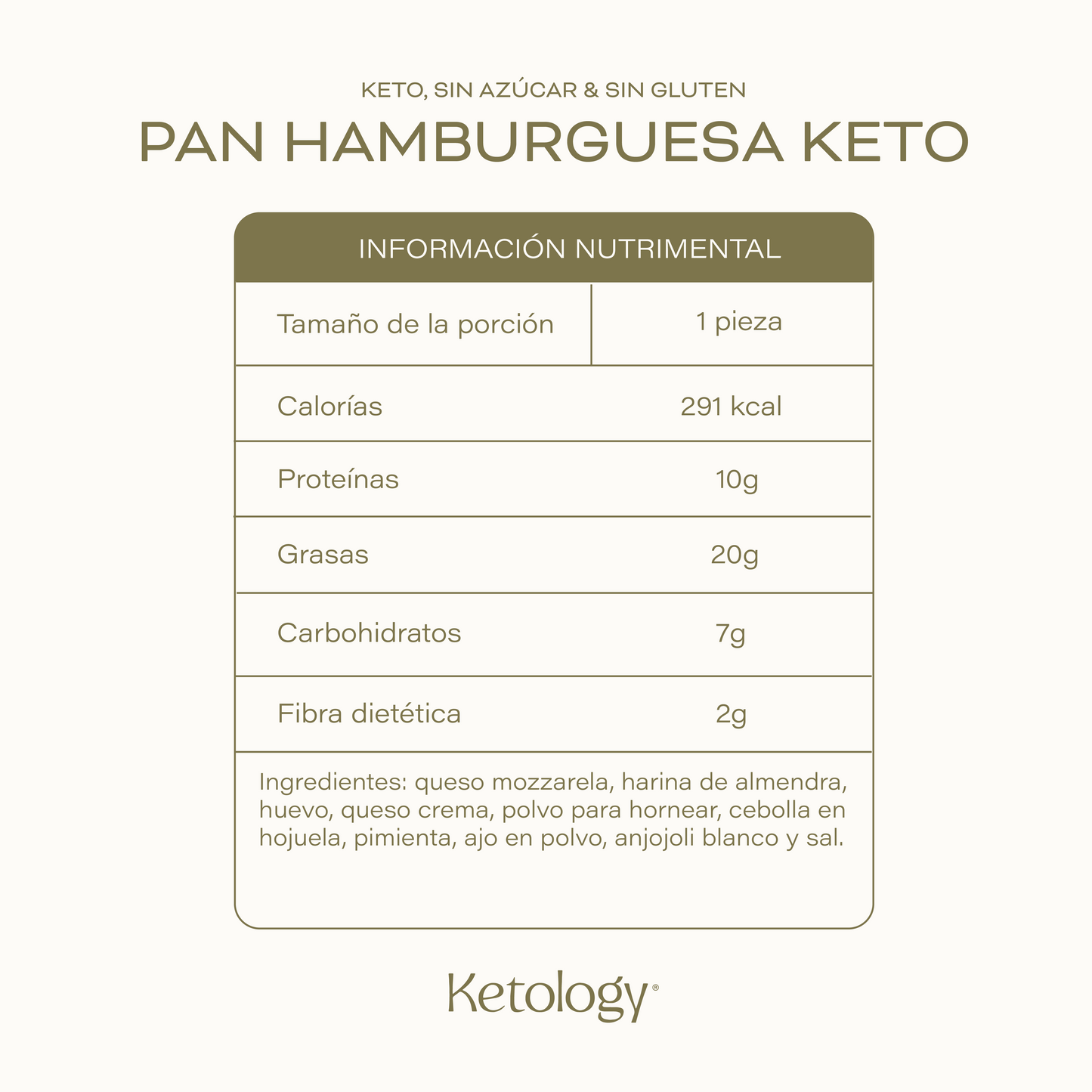 Pan Hamburguesa Keto